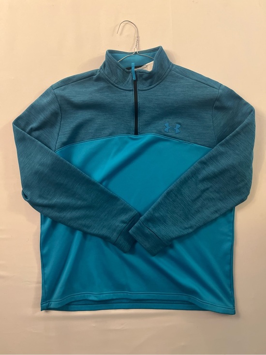 Under Armour Other - Under Armour Men's Two-Tone Teal Quarter-Zip Performance Pullover